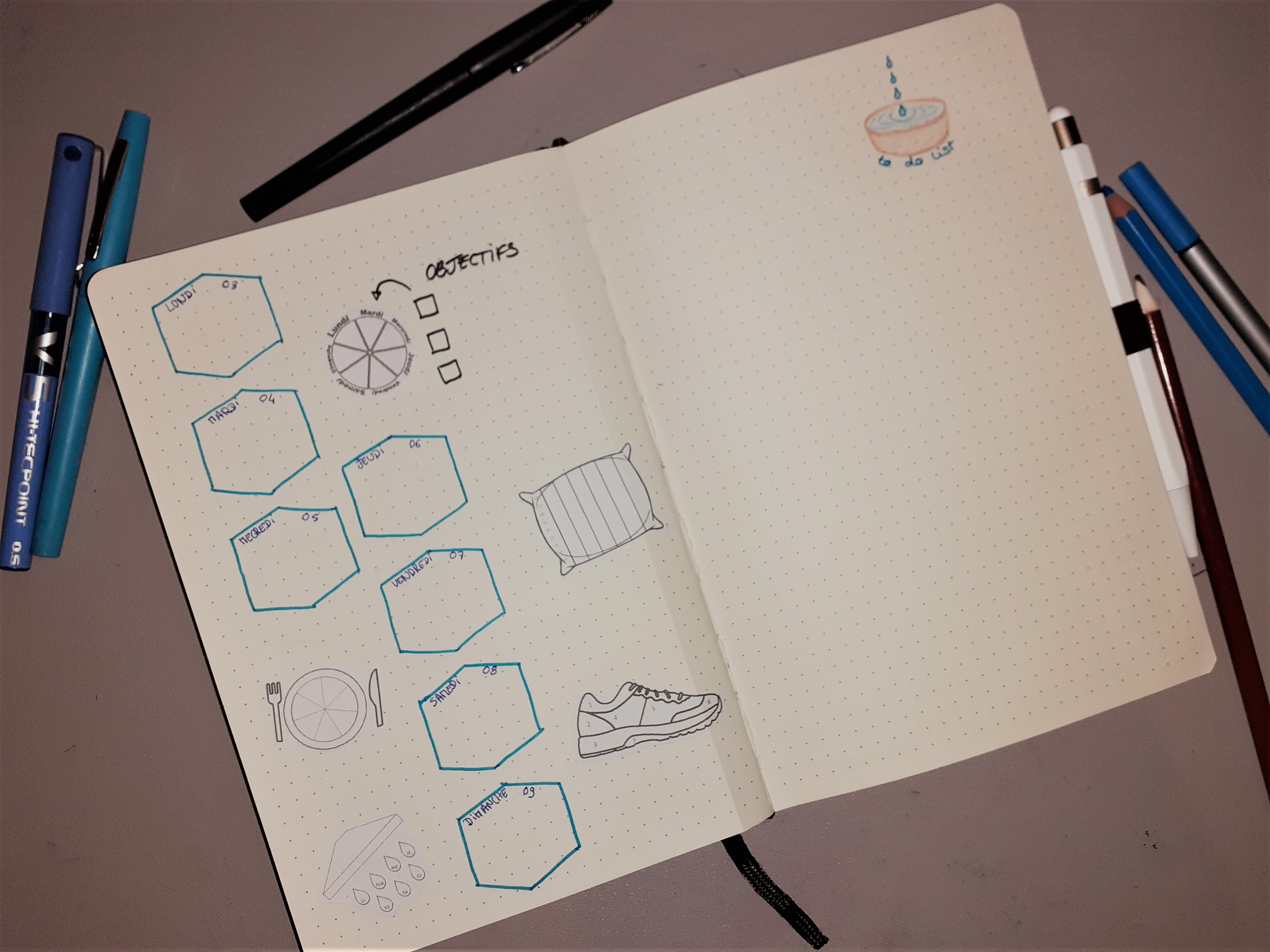 semaine thème 4 élèments