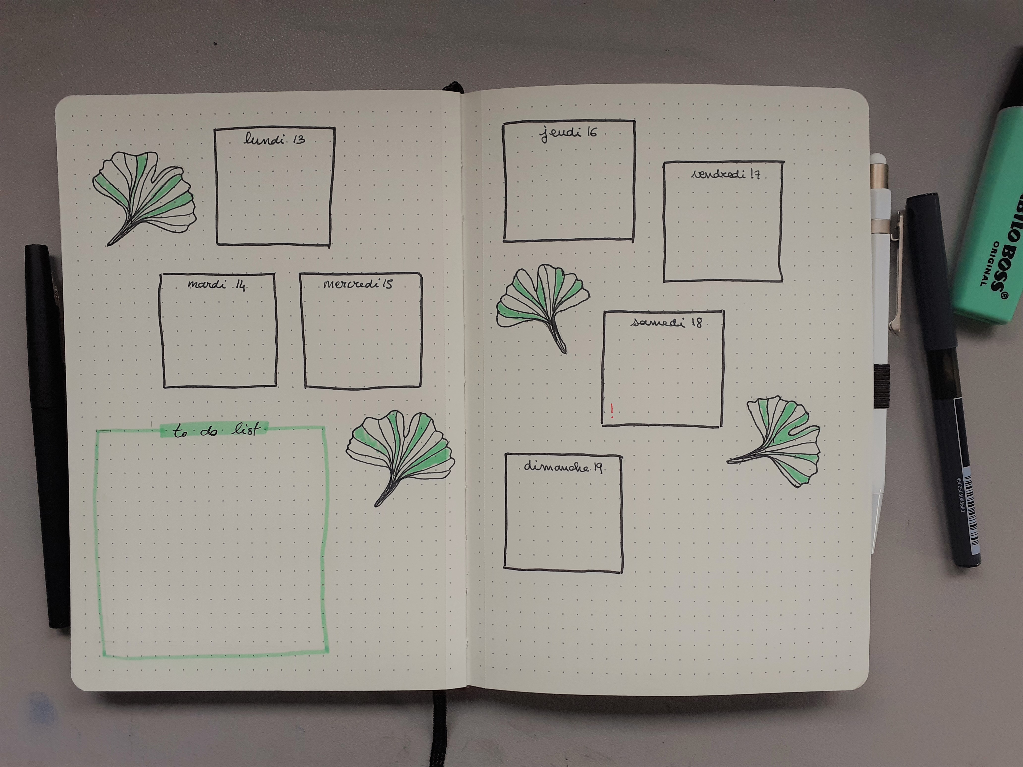 semaine thème végétal